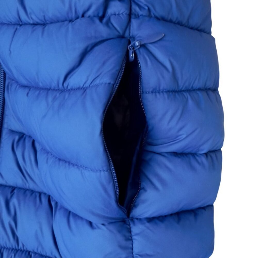 Save The Duck Kids Dony Blue Puffer Jacket Size 12 Animal Free Hooded Coat - Picture 6 of 12
